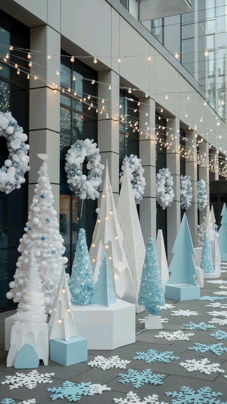 Зимнее и новогоднее оформление, иллюминация