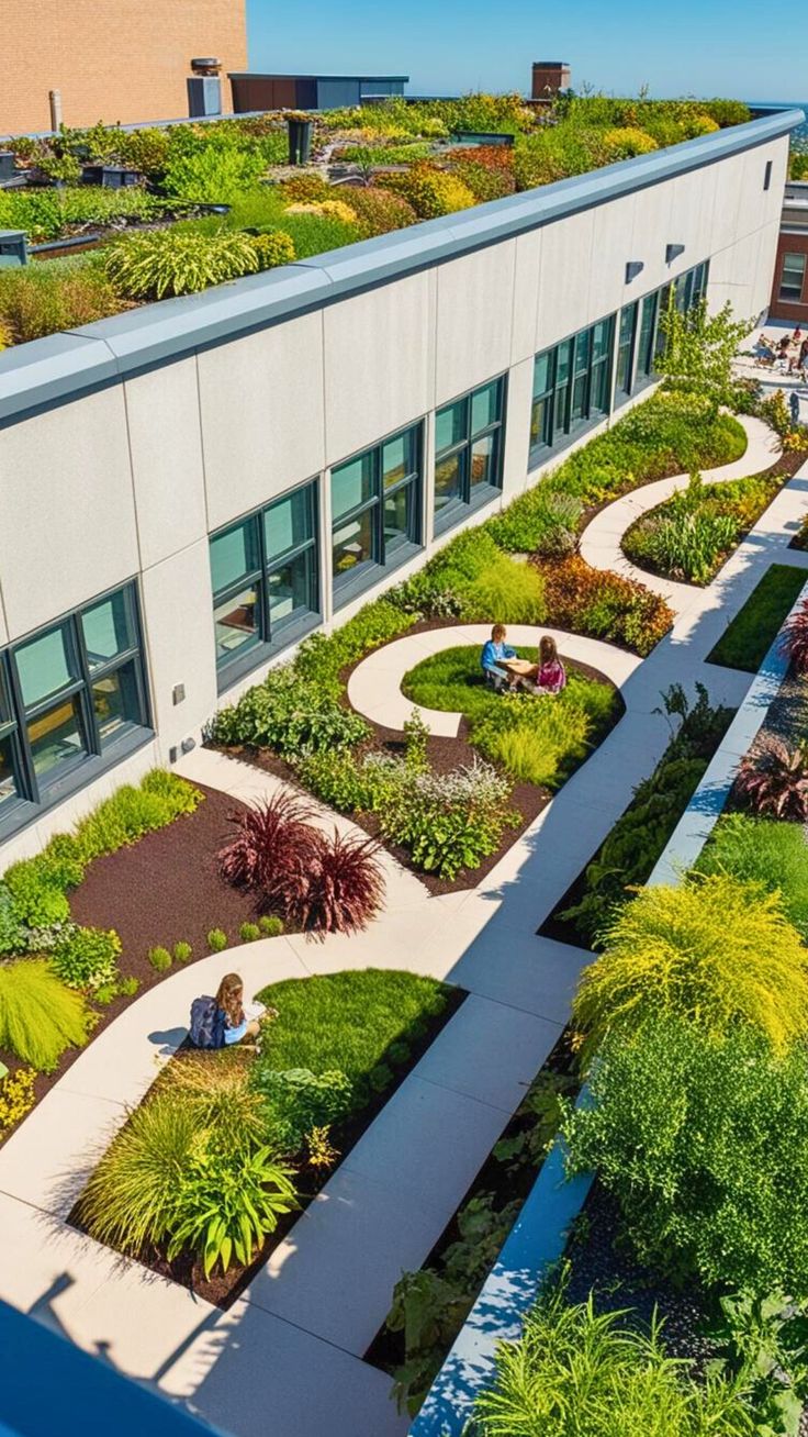 Благоустройсво крыш, стилобатов